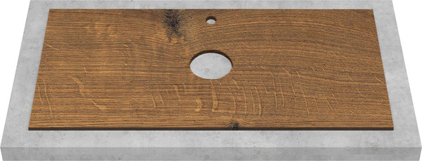 Изображение товара Тумба под умывальник ЗОВ Кито 70 / K70LA0MWMC-LDSPA (аттик/белый матовый)