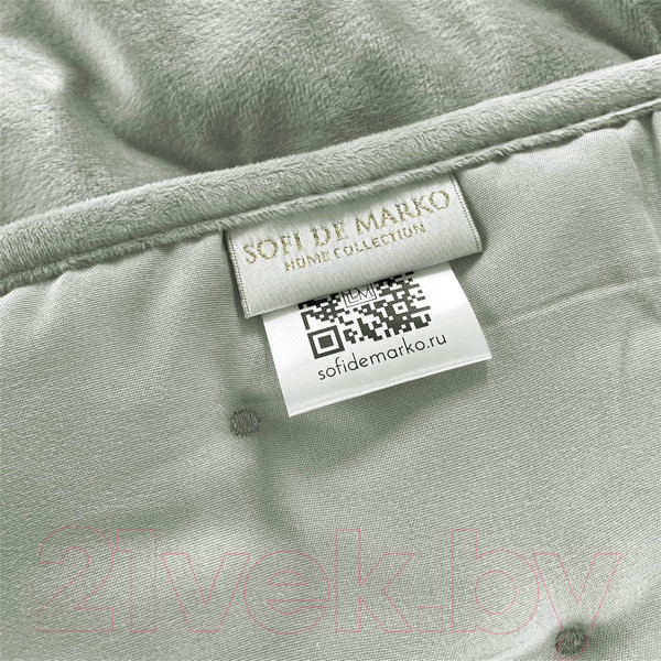 Изображение товара Набор текстиля для спальни Sofi de Marko Иоланта 240х260 / Пок-Ио-Хк-240х260 (хаки)