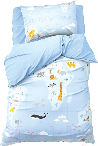 Изображение товара Комплект постельного белья Этель Around the world 1.5сп / 10385186