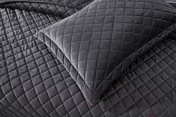 Изображение товара Набор текстиля для спальни Sofi de Marko Натаниэль 240х260 / Пок-Нт-240х260ан (антрацит)