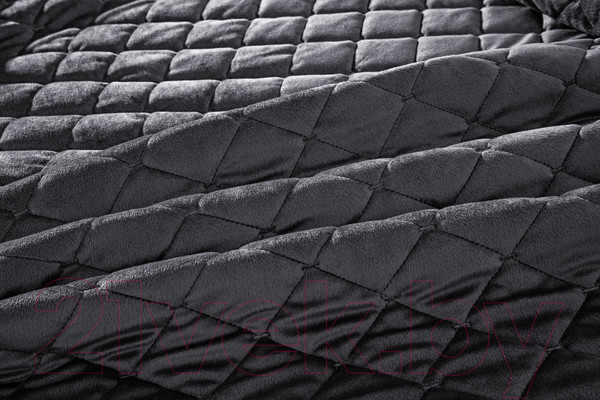 Изображение товара Набор текстиля для спальни Sofi de Marko Натаниэль 240х260 / Пок-Нт-240х260ан (антрацит)