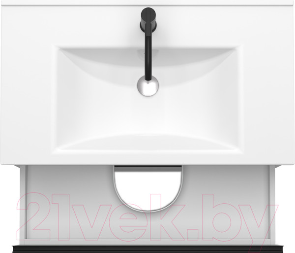 Изображение товара Тумба под умывальник ЗОВ Парма 60 / P60LWP0MWMC1B-LDSPW (белый матовый)