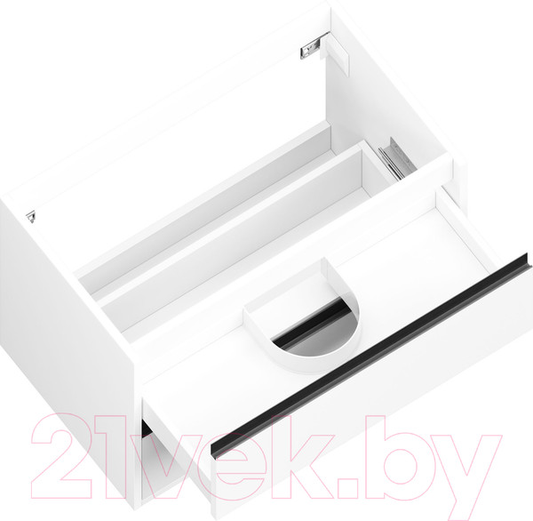 Изображение товара Тумба под умывальник ЗОВ Парма 60 / P60LWP0MWMC1B-LDSPW (белый матовый)