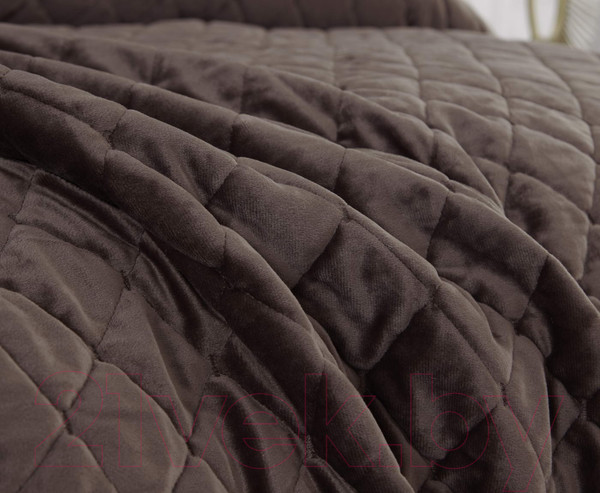 Изображение товара Набор текстиля для спальни Sofi de Marko Натаниэль 240х260 / Пок-Нт-240х260ш (шоколад)