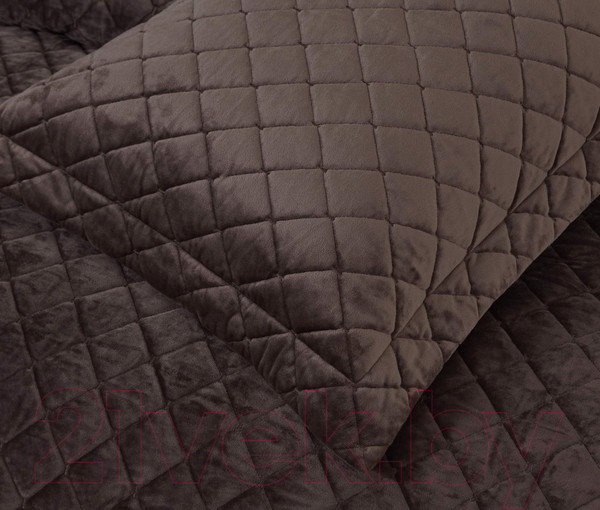 Изображение товара Набор текстиля для спальни Sofi de Marko Натаниэль 240х260 / Пок-Нт-240х260ш (шоколад)