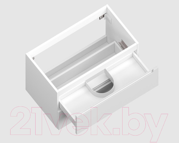 Изображение товара Тумба под умывальник ЗОВ Дион 70 / D70LWP0M9003MKV5-LDSPW (белый матовый)