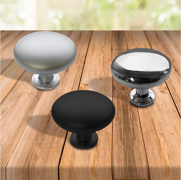 Изображение товара Ручка для мебели Trodos 9095 алюминий (черный)