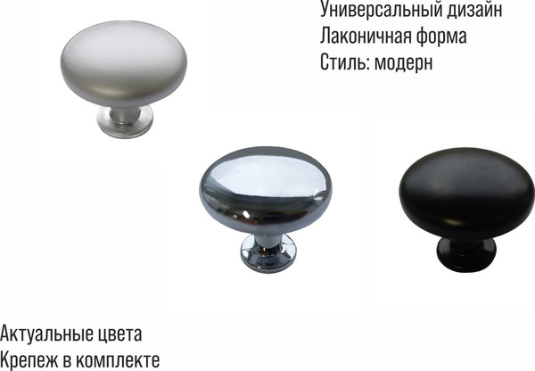 Изображение товара Ручка для мебели Trodos 9095 алюминий (черный)
