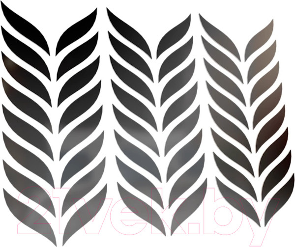 Изображение товара Зеркальная стеновая панель MirrorWall Пшеница (черный)