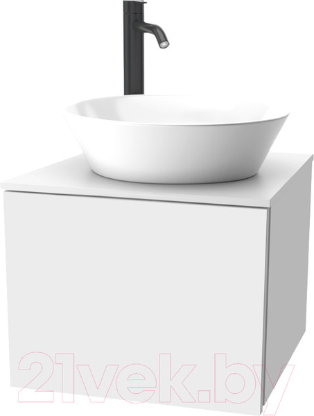 Изображение товара Тумба под умывальник ЗОВ Кито 40 / K40LW0MWMC-LDSPWС0 (белый матовый)