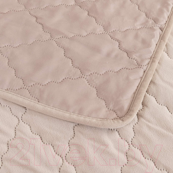 Изображение товара Набор текстиля для спальни Sofi de Marko Деметра 240х260 / Пок-5303Сб-240х260 (светло-бежевый)