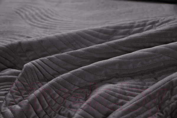 Изображение товара Набор текстиля для спальни Sofi de Marko Жизель 240х260 / Пок-ЖЛ9-240х260 (антрацит)