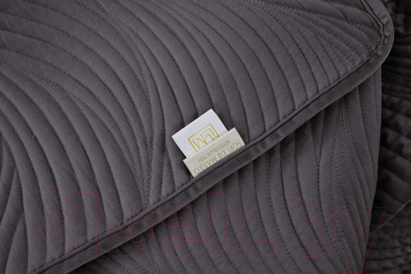 Изображение товара Набор текстиля для спальни Sofi de Marko Жизель 240х260 / Пок-ЖЛ9-240х260 (антрацит)