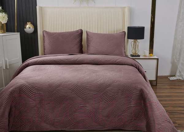 Изображение товара Набор текстиля для спальни Sofi de Marko Жизель 240х260 / Пок-ЖЛ5-240х260 (чайная роза)