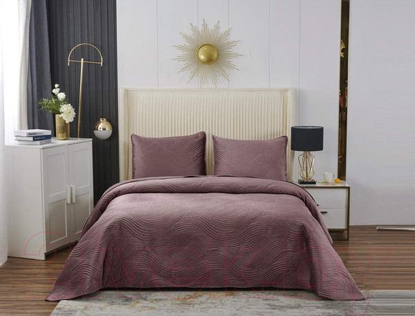 Изображение товара Набор текстиля для спальни Sofi de Marko Жизель 240х260 / Пок-ЖЛ5-240х260 (чайная роза)