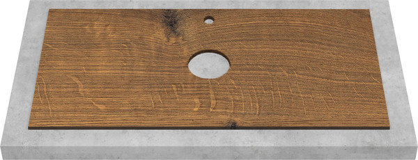 Изображение товара Тумба под умывальник ЗОВ Парма 70 / P70LA0MAMC1B-LDSPA (аттик)