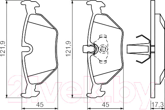 Изображение товара Тормозные колодки Bosch 0986494009