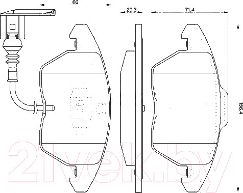 Изображение товара Тормозные колодки Bosch 0986424797