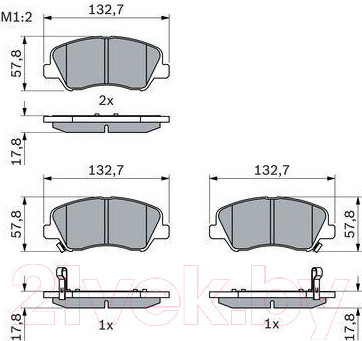 Изображение товара Тормозные колодки Bosch 0986494563