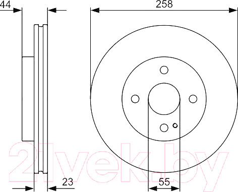 Изображение товара Тормозной диск Bosch 0986479541