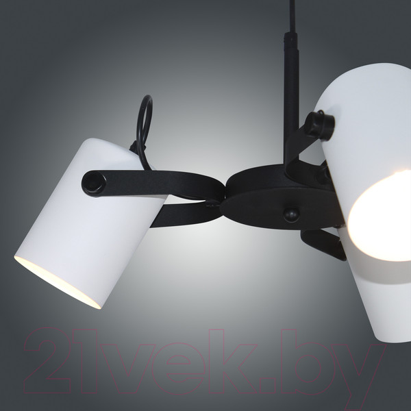 Изображение товара Люстра Элетех Гамма 231 НСБ 01-3x60-178 Е27 / 1005405348 (черный/белый муар)