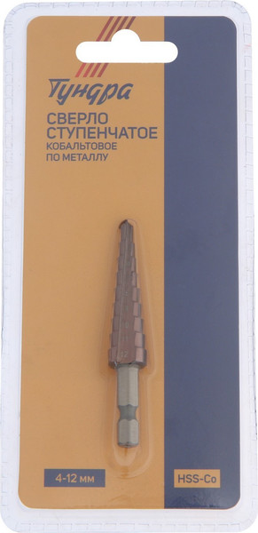 Изображение товара Сверло Tundra Ступенчатое HSS-Co шестигранный хвостовик / 7546776