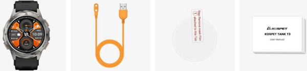 Изображение товара Умные часы Kospet Tank T3 / KOS-T3-S (серебристый)