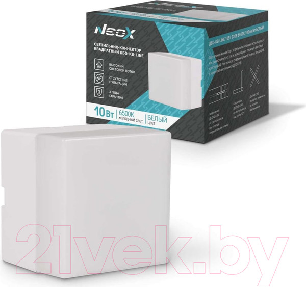 Изображение товара Соединитель линейных светильников Neox ДБО-КВ-Line / 4690612037820