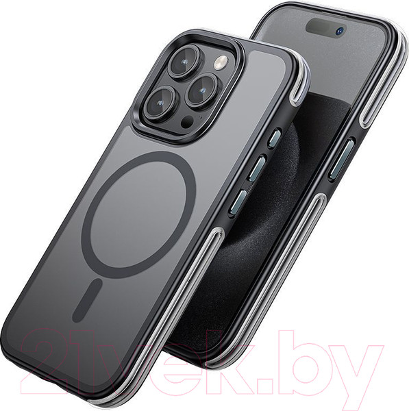 Изображение товара Чехол-накладка Hoco AS5 для iPhone 15 Pro магнитный противоударный (черный)