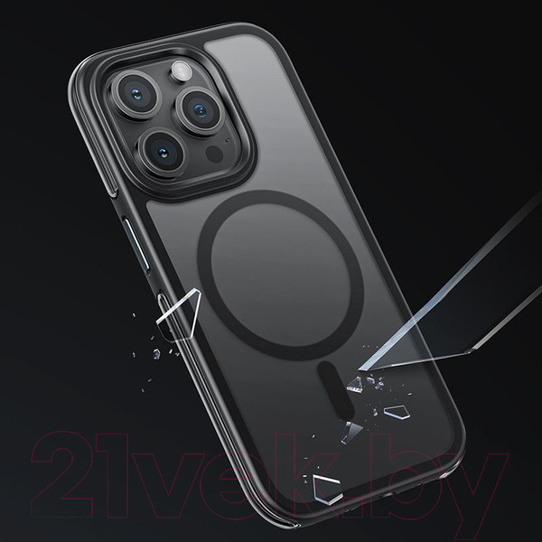 Изображение товара Чехол-накладка Hoco AS5 для iPhone 15 Pro магнитный противоударный (черный)
