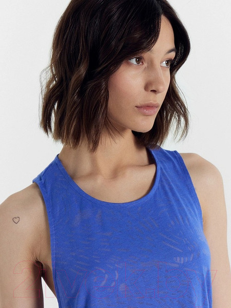 Изображение товара Топ спортивный Mark Formelle 302946 (р.164/170-96-102, линии на лаванде)