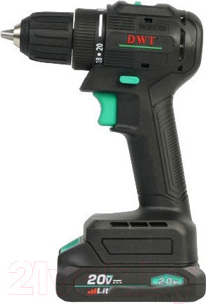 Изображение товара Аккумуляторная дрель-шуруповерт DWT ABSP-20