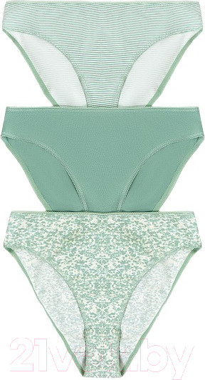 Изображение товара Комплект женских трусов Mark Formelle 412494-3 (р.94, абстракция на молочном)