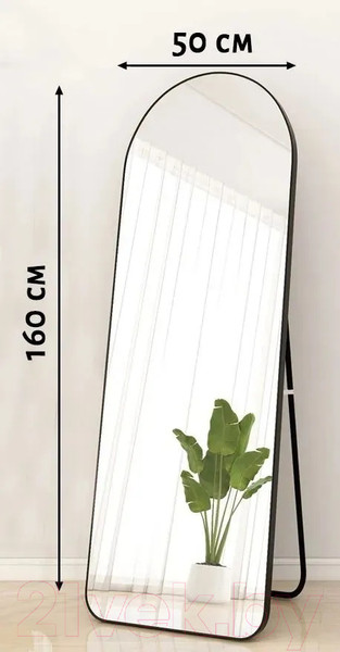 Изображение товара Зеркало A+T Home Decor Madesto 50x160см / 445697 (черный)