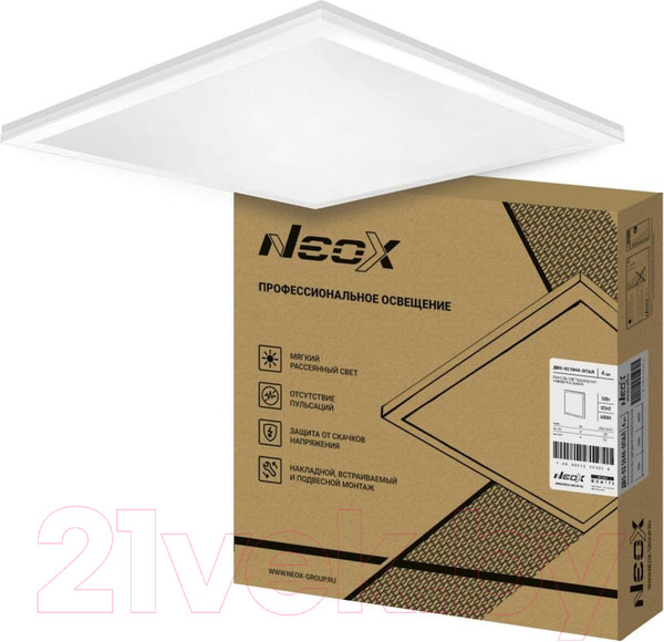 Изображение товара Панель светодиодная Neox ДВО-02 5065-Опал / 4690612053066