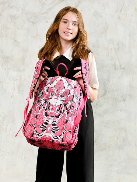 Изображение товара Школьный рюкзак Феникс+ Розовая девушка / 64144