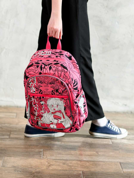 Изображение товара Школьный рюкзак Феникс+ Розовая девушка / 64144