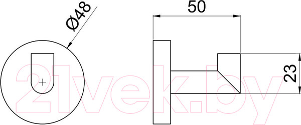 Изображение товара Крючок для ванной Allen Brau Priority 6.31001-GB / 330543