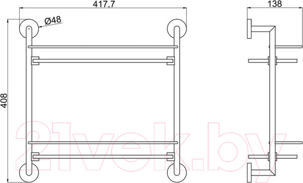 Изображение товара Полка для ванной Allen Brau Priority 6.31015-GB / 330548