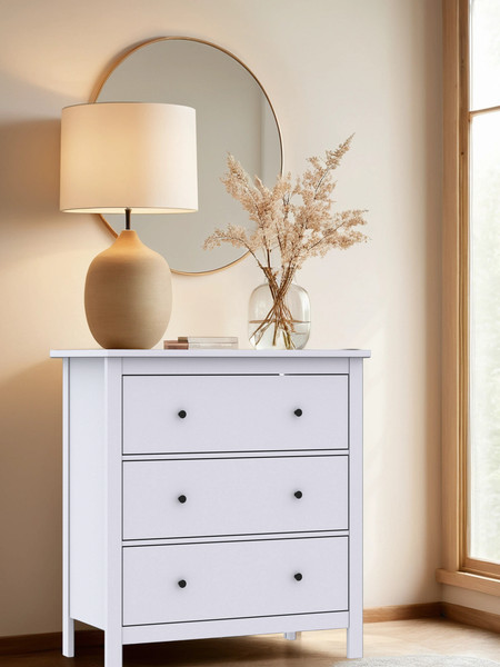 Изображение товара Комод Mio Tesoro Сага 3 ящика 2.08.02.020.1 (белый)