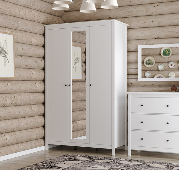 Изображение товара Шкаф Mio Tesoro Сага 3 двери 2.08.01.040.1 (белый)