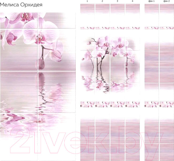 Изображение товара Панель ПВХ КронаПласт Unique Мелиса рис.2 (2700x250x8мм)