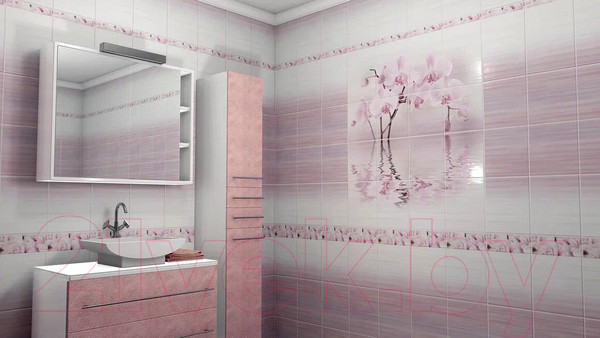 Изображение товара Панель ПВХ КронаПласт Unique Мелиса рис.2 (2700x250x8мм)