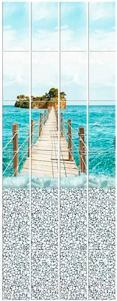 Изображение товара Панель ПВХ КронаПласт Unique Океан Мост (2700x250x8мм)