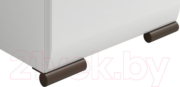 Изображение товара Письменный стол Black Red White Azteca S205-BIU1D1S/8/12 (белый/белый блеск)