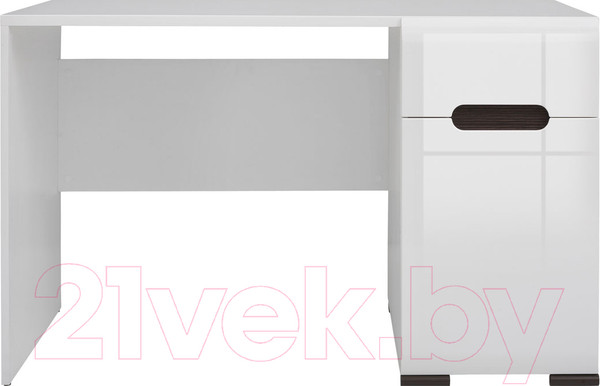 Изображение товара Письменный стол Black Red White Azteca S205-BIU1D1S/8/12 (белый/белый блеск)