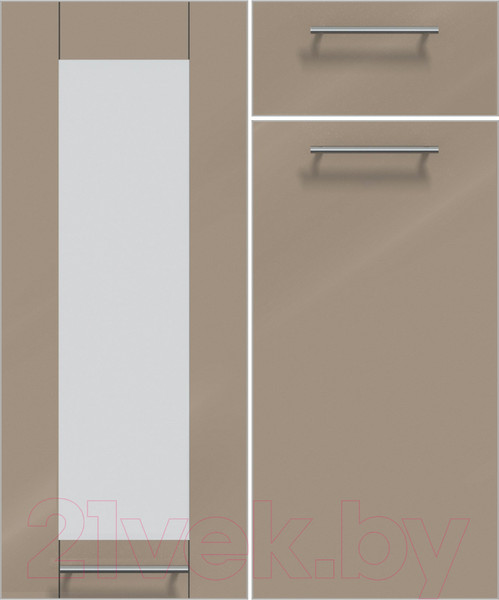 Изображение товара Кухонный гарнитур Интерлиния Мила Пластик 2.6 (дуб эпоксид/черный/кастилло темный)