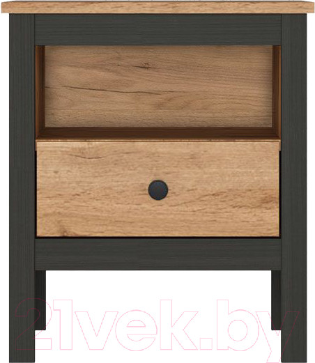 Изображение товара Прикроватная тумба Black Red White Loft KOM1S (дуб вотан/черный)