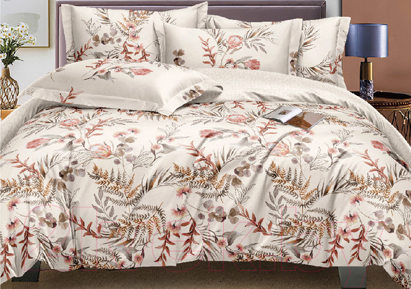 Изображение товара Комплект постельного белья Alleri Сатин Premium 1.5сп / СП-276