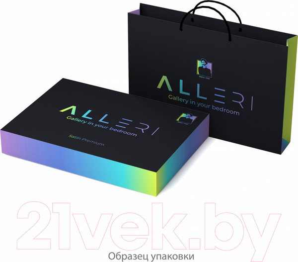 Изображение товара Комплект постельного белья Alleri Сатин Premium Евро Max / СП-276